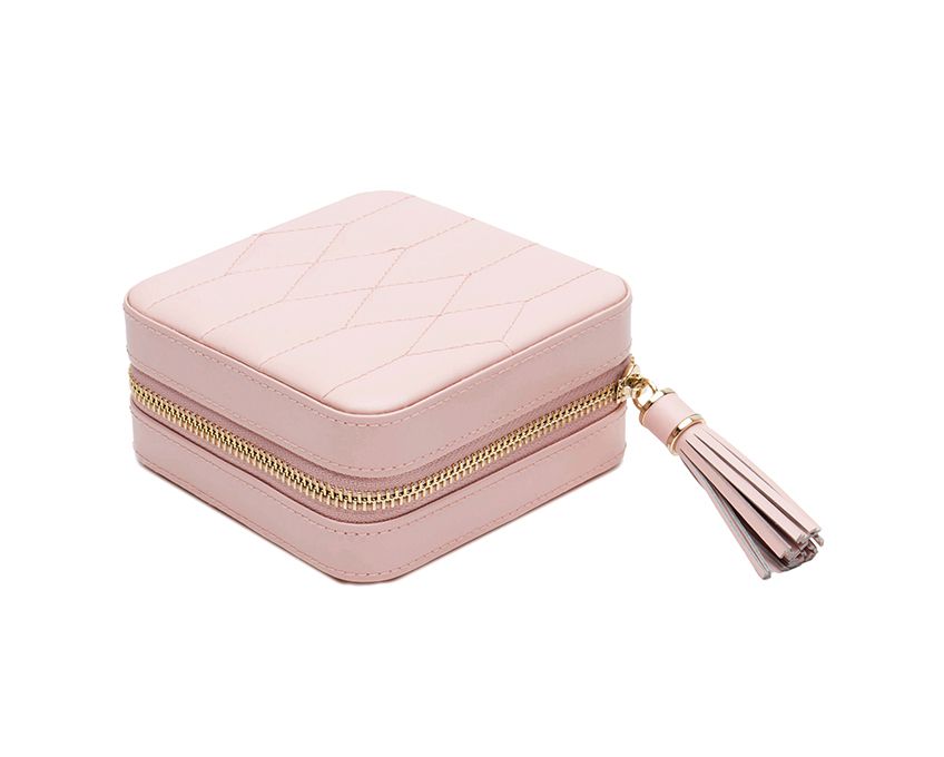 WOLF Caroline Rose Quartz Zip Travel Case – Cameron Jewellery