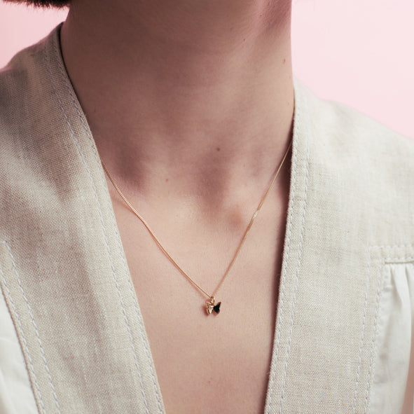 Gold Karen Walker Butterfly Necklace KAREN WALKER Sterling Silver