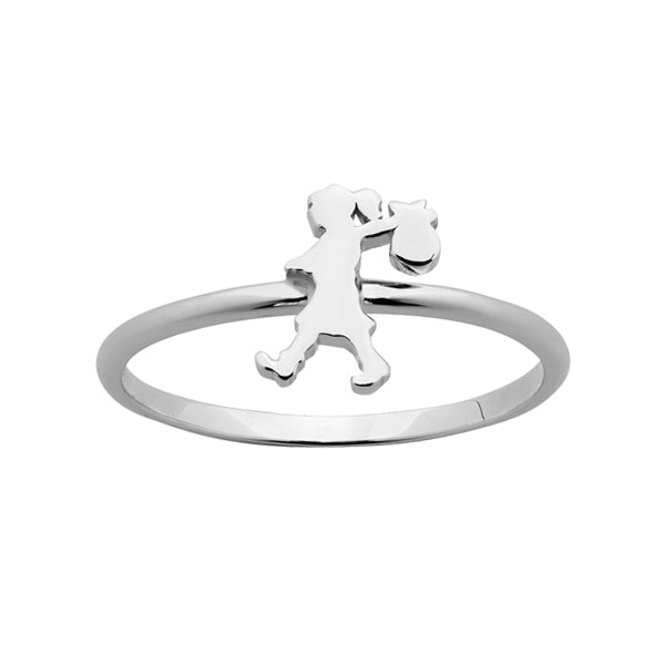 KAREN WALKER Sterling Silver Mini Runaway Girl Ring – Cameron
