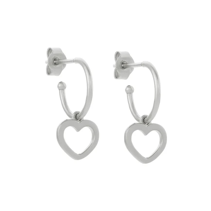 Karen walker deals heart earrings