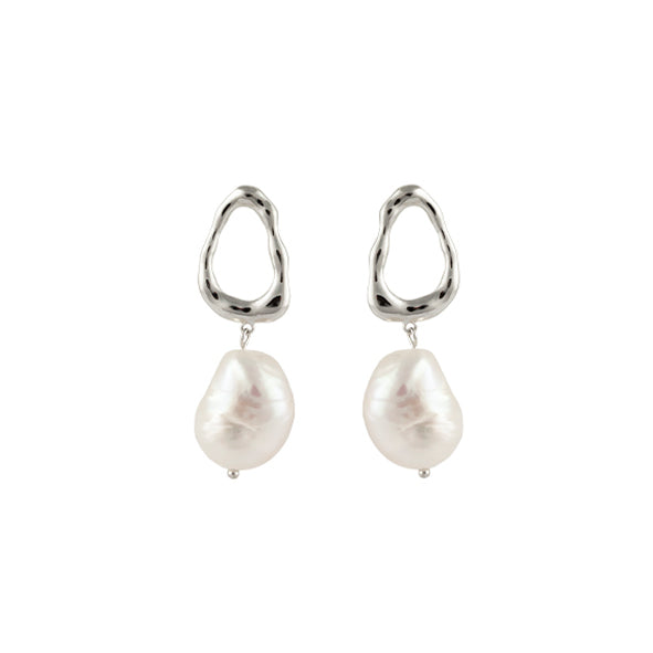 BIANC - Sterling Silver & Freshwater Pearl 'Ocean' Earrings