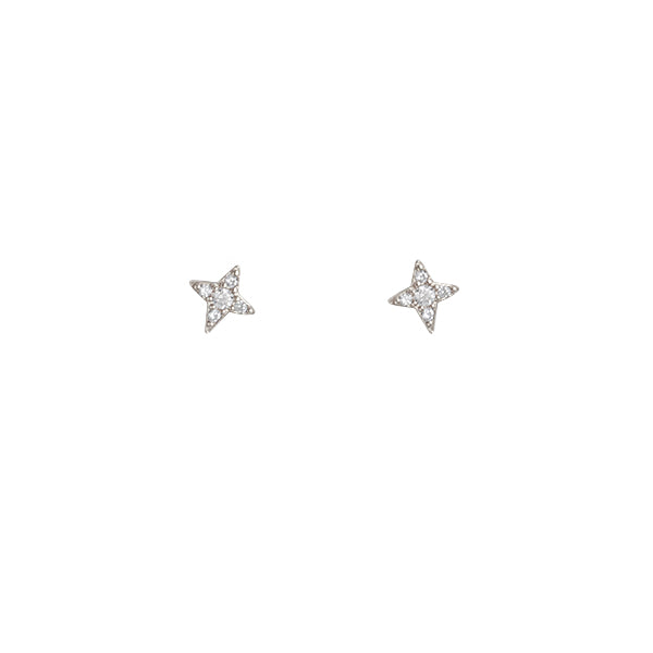 BIANC - Sterling Silver Cubic Zirconia 'Shine' Stud Earrings