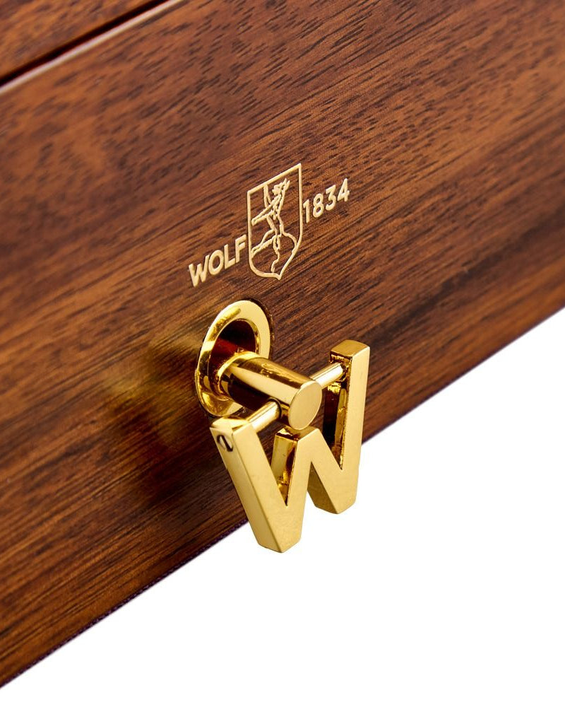 WOLF - Cinderella Walnut Musical Ballet Jewellery Box