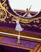 WOLF - Cinderella Walnut Musical Ballet Jewellery Box
