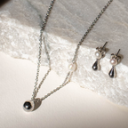 BOH RUNGA- Sterling Silver Drop in the Ocean Pearl Moon Glow Pendant