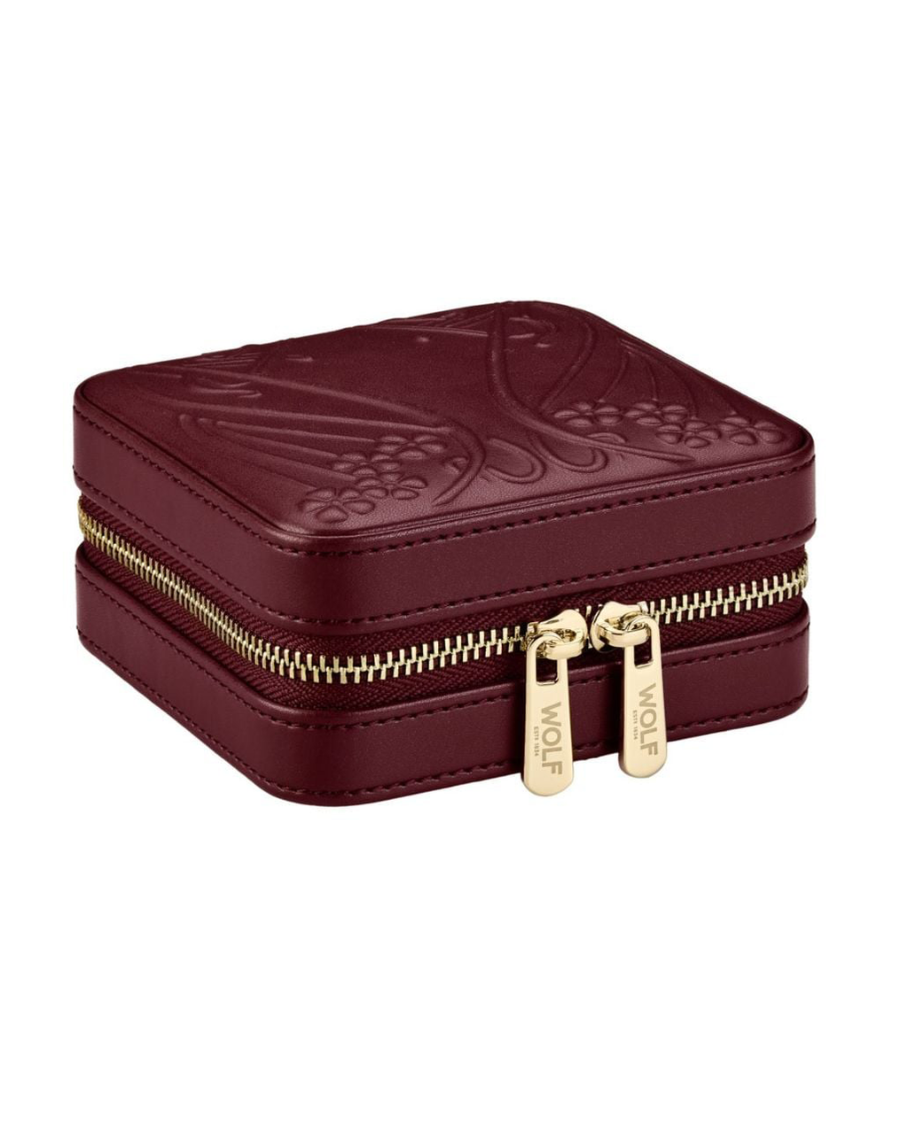 WOLF - Liberty Burgundy Small Travel Zip Case