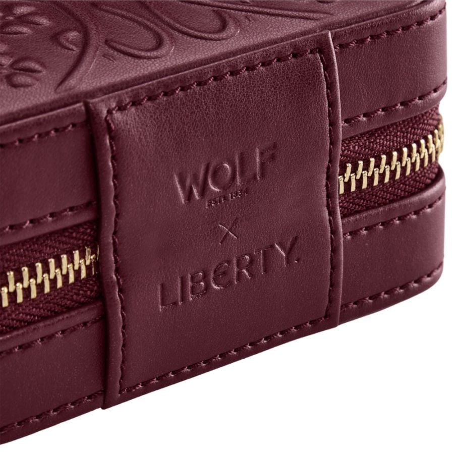 WOLF - Liberty Burgundy Small Travel Zip Case