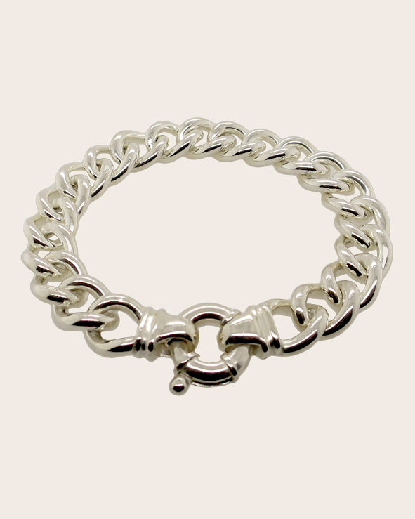 Sterling Silver 3mm Curb Chain Bracelet