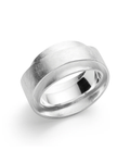 Sterling Silver Textured Wrap Matt Ring
