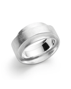 Sterling Silver Textured Wrap Matt Ring