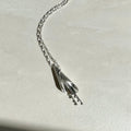 Sterling Silver Brushed Finish Kowhai Flower Pendant