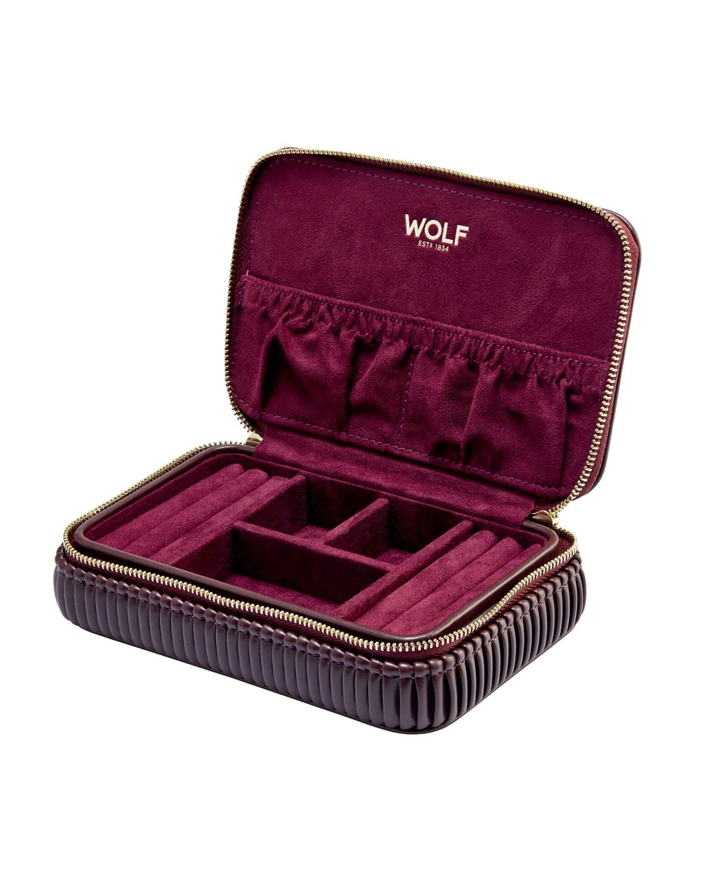 WOLF - Bella Bordeaux Travel Zip Case