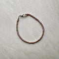 Sterling Silver Natural Pink Mini Pearl Bracelet