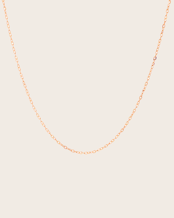 9ct Rose Gold 'RCA40' Round Cable Chain