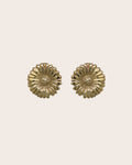 9ct Yellow Gold Daisy Stud Earrings