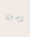 Sterling Silver Pony Stud Earrings