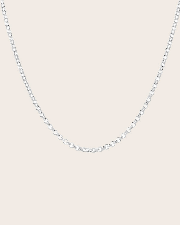 Sterling Silver 'B1' Round  Belcher Chain