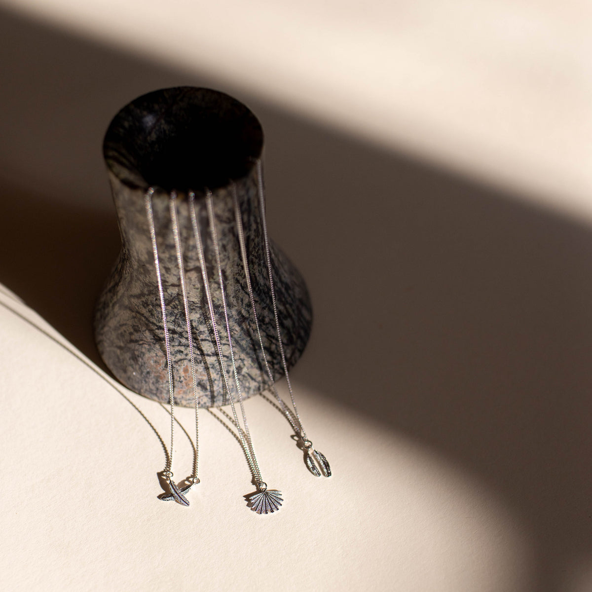 BOH RUNGA - STERLING SILVER MINI DUO MIRO MIRO NECKLACE