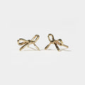 MEADOWLARK - Sterling SIlver Gold Plated Small Bow Stud Earrings