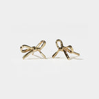 MEADOWLARK - Sterling SIlver Gold Plated Small Bow Stud Earrings