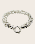 Sterling Silver Byzantine Bracelet
