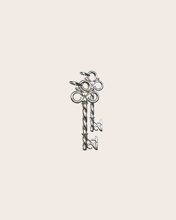 Sterling Silver 21st Key Charm