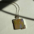 Sterling Silver & Boulder Opal Pendant