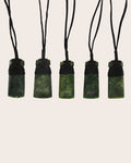 New Zealand Small Pepe Toki Greenstone Pendant with Polish Finish
