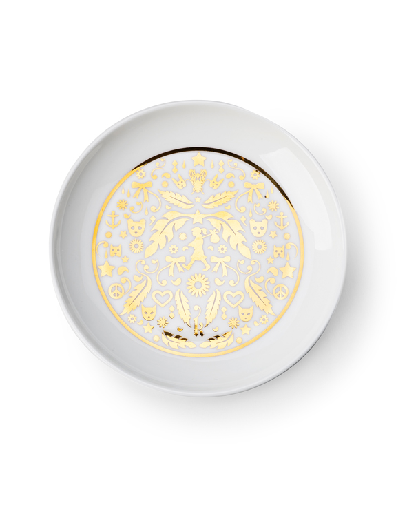 KAREN WALKER - Runaway Girl Filigree Jewellery Dish in White