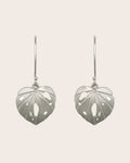 Sterling Silver Kawakawa Leaf Drop Earrings