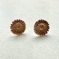 9ct Rose Gold Daisy Stud Earrings
