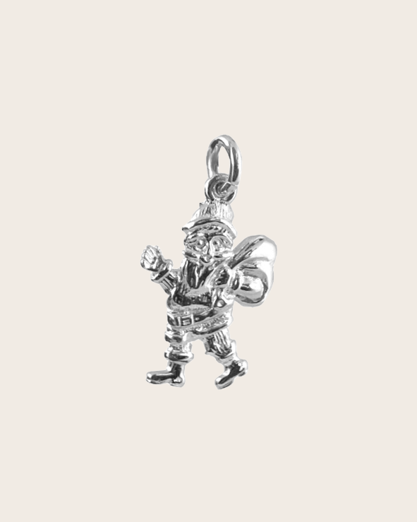 Sterling Silver Small Father Christmas Charm
