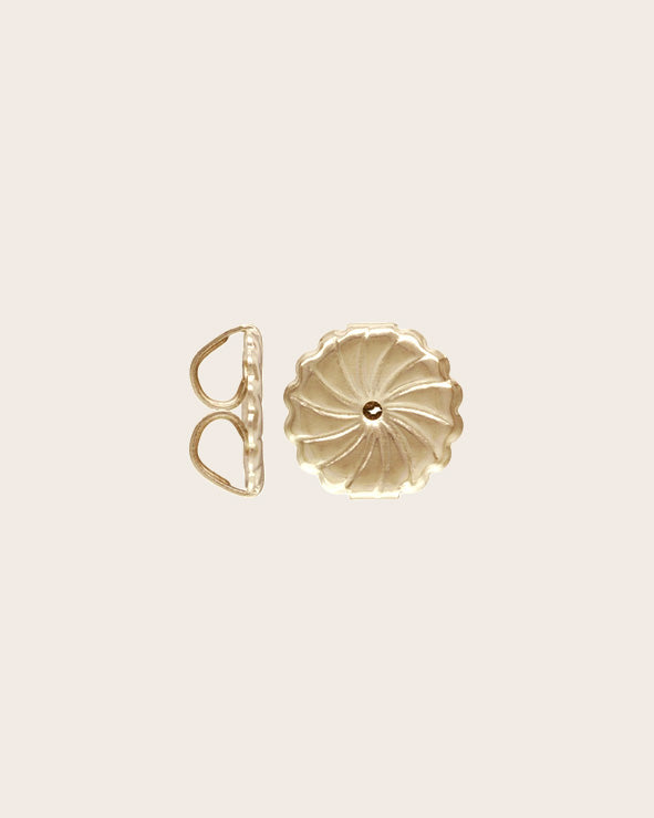 Sterling Silver Yellow Gold Plated Jumbo Earring Scrolls