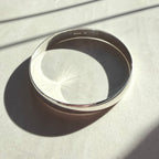 Sterling Silver 10mm Half Round Bangle