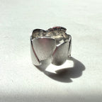 Sterling Silver Multi Leaf Textured Band