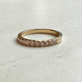 9ct Yellow Gold 12x 0.02ct Round Brilliant Cut Diamond Band
