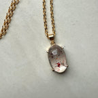 9ct Yellow Gold Rutile Quartz Pendant