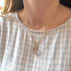 9ct Yellow Gold Rutile Quartz Pendant