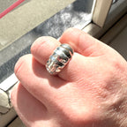Sterling Silver Ridge Dome Ring