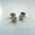 9ct White Gold 0.40ct Round Brilliant Cut Diamond Stud Earrings