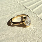 18ct Yellow Gold 2.04 carat Laboratory Grown Oval Cut Diamond Ring