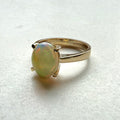 9ct Yellow Gold 2.65ct Milk Opal Ring