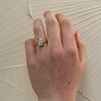 18ct Yellow Gold 2.01 carat Laboratory Grown Elongated Cushion Cut Diamond Ring