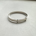 Sterling Silver Childs Expander Bangle Plain