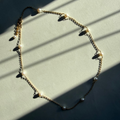 9ct Yellow Gold Freshwater Pearl Chain Necklace