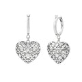Karen Walker - Sterling Silver Heart Thrills Hoop Earrings