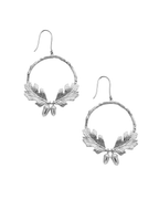 KAREN WALKER - Sterling Silver Acorn & Leaf Wreath Earrings