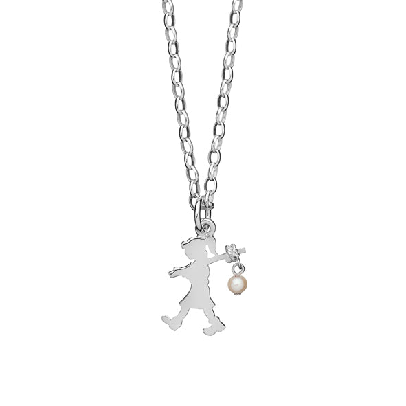 KAREN WALKER - Sterling Silver Girl With a Pearl Necklace