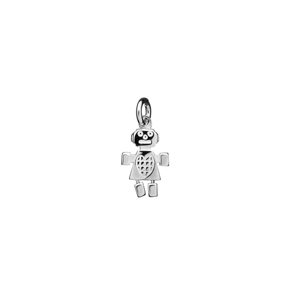 KAREN WALKER - Sterling Silver Mini Girl Robot Charm