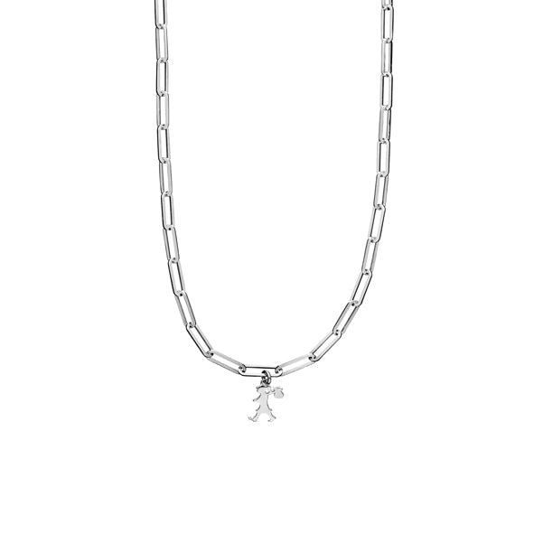 KAREN WALKER - Sterling Silver Adventure Mini Runaway Girl Chain Necklace